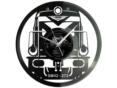 Zegar Pociąg Train Zegar Ścienny Płyta Winylowa Prezent Upominek Urodziny Dla Niej Dla Niego EVEVO evevo.pl W0002