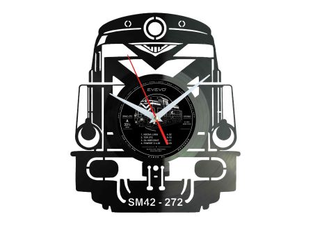 Zegar Pociąg Train Zegar Ścienny Płyta Winylowa Prezent Upominek Urodziny Dla Niej Dla Niego EVEVO evevo.pl W0004