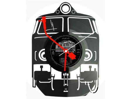 Zegar Pociąg Train Zegar Ścienny Płyta Winylowa Prezent Upominek Urodziny Dla Niej Dla Niego EVEVO evevo.pl W0005