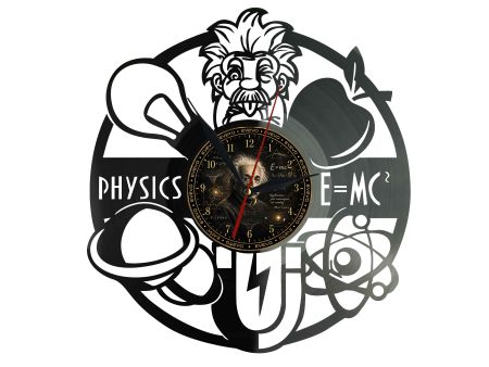 Zegar Fizyka Albert Einstein Płyta Winylowa Prezent Upominek Urodziny Dla Niej Dla Niego EVEVO evevo.pl W0010