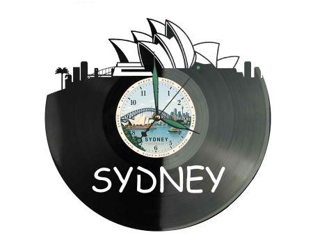 Zegar Sydney Miasto Australia Płyta Winylowa Prezent Upominek Urodziny Dla Niej Dla Niego EVEVO evevo.pl W0017