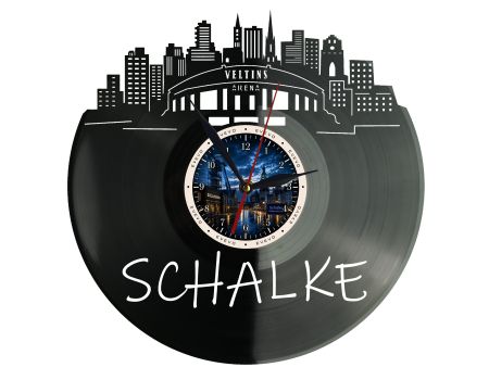 Zegar Schalke Miasto Niemcy Płyta Winylowa Prezent Upominek Urodziny Dla Niej Dla Niego EVEVO evevo.pl W0024