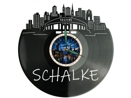 Zegar Schalke Miasto Niemcy Płyta Winylowa Prezent Upominek Urodziny Dla Niej Dla Niego EVEVO evevo.pl W0024