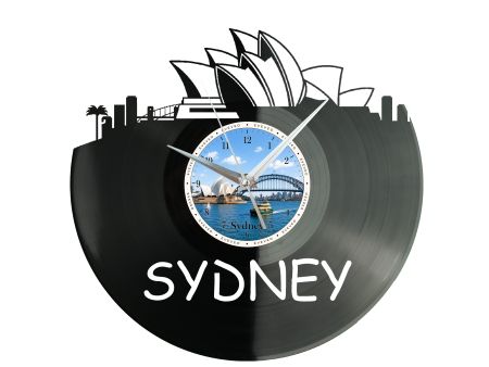 Zegar Sydney Miasto Australia Płyta Winylowa Prezent Upominek Urodziny Dla Niej Dla Niego EVEVO evevo.pl W0029