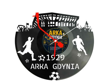 Arka Gdynia Stadion Zegar Ścienny Płyta Winylowa Dla Fana Na Prezent Urodziny Dla Niej Dla Niego Upominek S0001