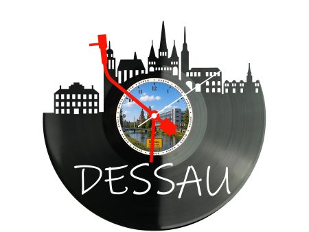Zegar Dessau Miasto Niemcy Płyta Winylowa Prezent Upominek Urodziny Dla Niej Dla Niego EVEVO evevo.pl W0041