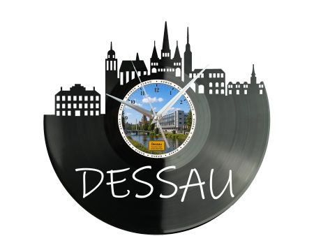Zegar Dessau Miasto Niemcy Płyta Winylowa Prezent Upominek Urodziny Dla Niej Dla Niego EVEVO evevo.pl W0041