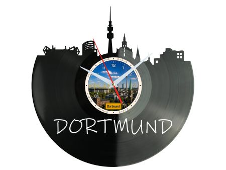 Zegar Dortmund Miasto Niemcy Zegar Ścienny Płyta Winylowa Prezent Upominek Urodziny Dla Niej Dla Niego EVEVO evevo.pl W0057
