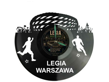 Legia Warszawa Zegar Ścienny Płyta Winylowa Nowoczesny Dekoracyjny Na Prezent Urodziny evevo.pl S0003