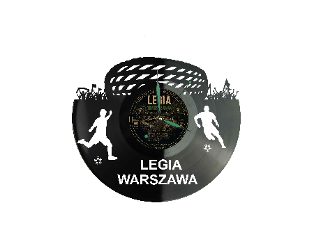 Legia Warszawa Zegar Ścienny Płyta Winylowa Nowoczesny Dekoracyjny Na Prezent Urodziny X0232 evevo.pl