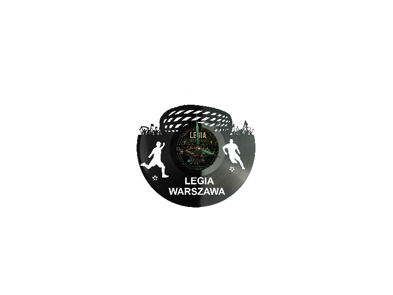 Legia Warszawa Zegar Ścienny Płyta Winylowa Nowoczesny Dekoracyjny Na Prezent Urodziny evevo.pl S0003
