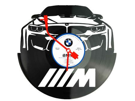 BMW Klasyczny Samochód Zegar Ścienny z Płyty Winylowej Retro Dekoracja BMW Nowoczesny Zegar Prezent dla Fana Motoryzacji I0002