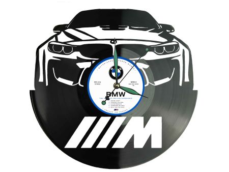 BMW Klasyczny Samochód Zegar Ścienny z Płyty Winylowej Retro Dekoracja BMW Nowoczesny Zegar Prezent dla Fana Motoryzacji I0002