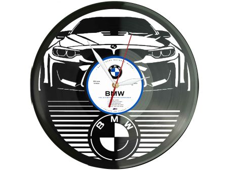 BMW Klasyczny Samochód Zegar Ścienny z Płyty Winylowej Retro Dekoracja BMW Nowoczesny Zegar Prezent dla Fana Motoryzacji I0005