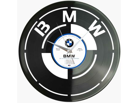 BMW Klasyczny Samochód Zegar Ścienny z Płyty Winylowej Retro Dekoracja BMW Nowoczesny Zegar Prezent dla Fana Motoryzacji I0006