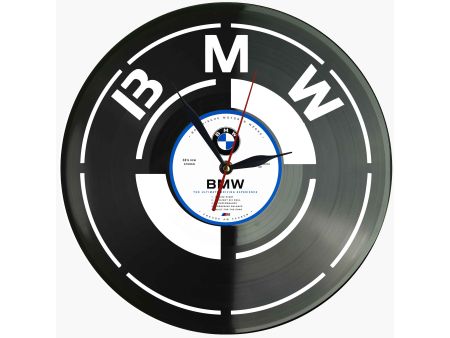 BMW Klasyczny Samochód Zegar Ścienny z Płyty Winylowej Retro Dekoracja BMW Nowoczesny Zegar Prezent dla Fana Motoryzacji I0006