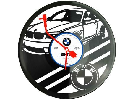 BMW Klasyczny Samochód Zegar Ścienny z Płyty Winylowej Retro Dekoracja BMW Nowoczesny Zegar Prezent dla Fana Motoryzacji I0007