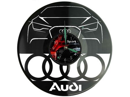 Audi Zegar Ścienny Płyta Winylowa Nowoczesny Dekoracyjny Na Prezent Urodziny I0008
