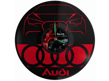 Audi Zegar Ścienny Płyta Winylowa Nowoczesny Dekoracyjny Na Prezent Urodziny I0008