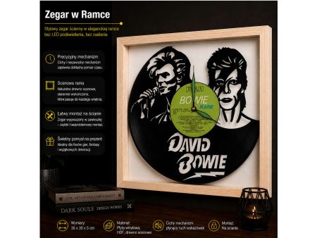 David Bowie Winyl Zegar Ścienny Płyta Winylowa Prezent Z0001