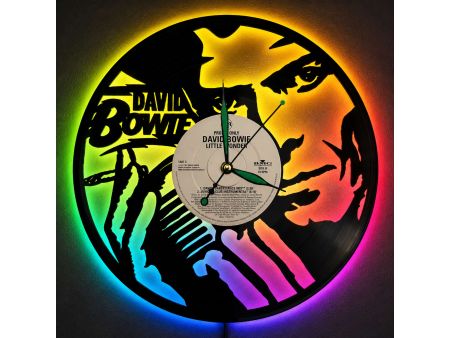 David Bowie Winyl Zegar Ścienny Płyta Winylowa Unikalna Dekoracja Dla Fanów Muzyki Rockowej Popkultury Z0002