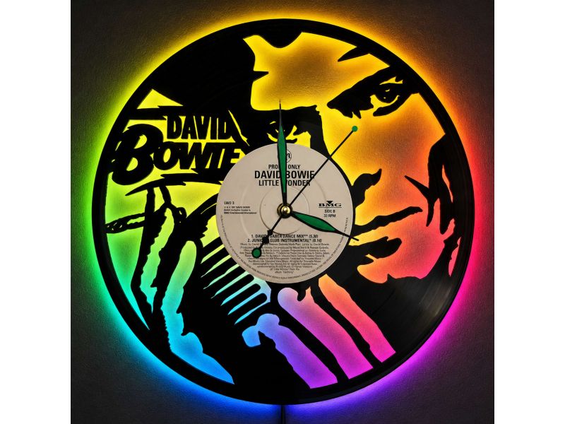 David Bowie Winyl Zegar Ścienny Płyta Winylowa Unikalna Dekoracja Dla Fanów Muzyki Rockowej Popkultury Z0002