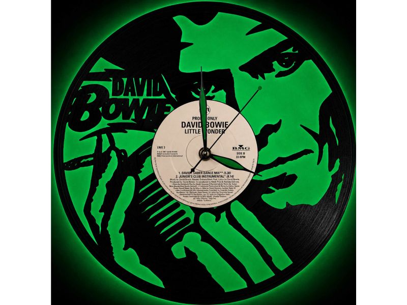 David Bowie Winyl Zegar Ścienny Płyta Winylowa Unikalna Dekoracja Dla Fanów Muzyki Rockowej Popkultury Z0002
