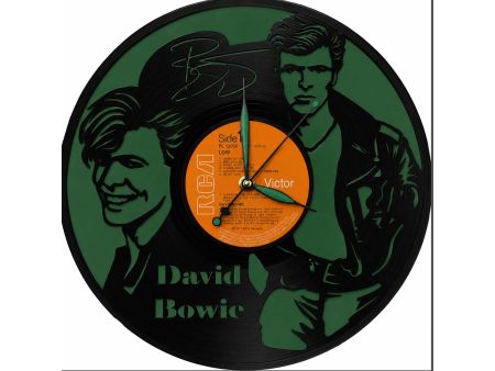 David Bowie Winyl Zegar Ścienny  Płyta Winylowa Unikalna Dekoracja Dla Fanów Muzyki Rockowej Popkultury EVEVO Z0003