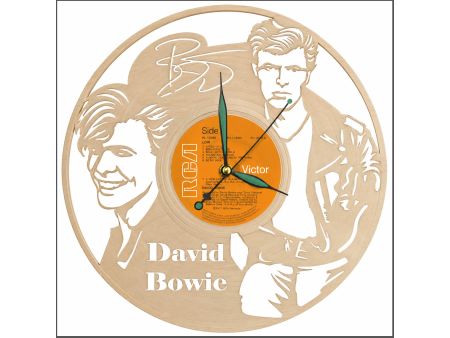 David Bowie Winyl Zegar Ścienny  Płyta Winylowa Unikalna Dekoracja Dla Fanów Muzyki Rockowej Popkultury EVEVO Z0003