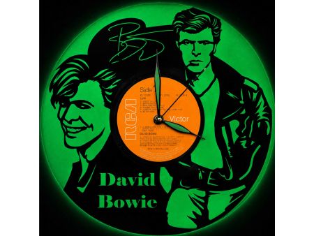 David Bowie Winyl Zegar Ścienny  Płyta Winylowa Unikalna Dekoracja Dla Fanów Muzyki Rockowej Popkultury EVEVO Z0003