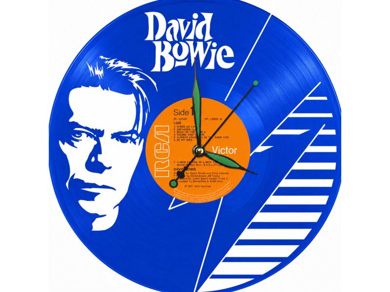 David Bowie Płyta Winylowa Zegar Ścienny Unikalna Dekoracja Dla Fanów Muzyki Rockowej I Popkultury EVEVO Z0006