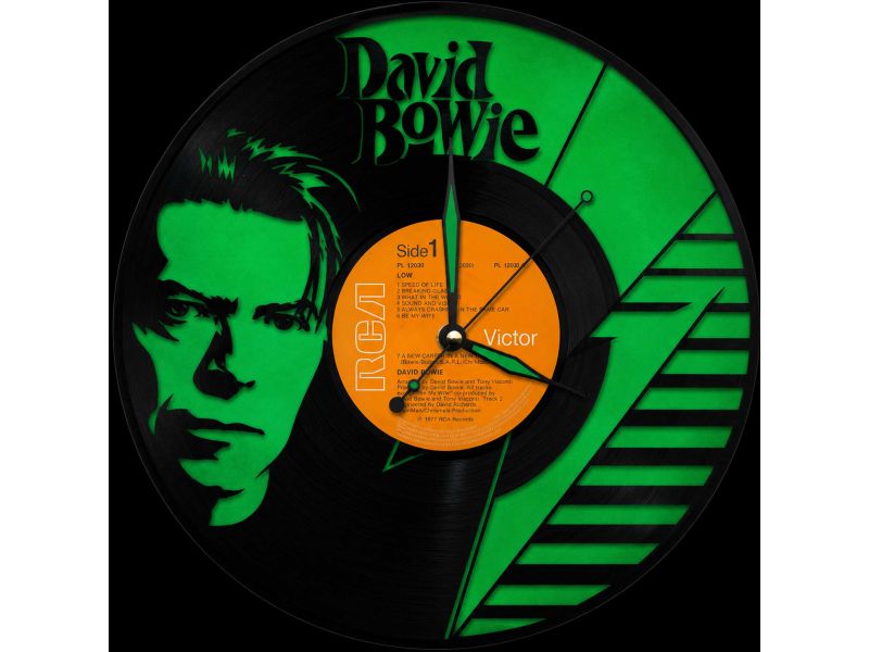 David Bowie Płyta Winylowa Zegar Ścienny Unikalna Dekoracja Dla Fanów Muzyki Rockowej I Popkultury EVEVO Z0006