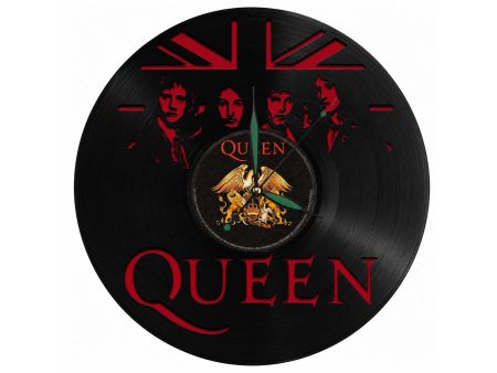 Queen Winyl Zegar Ścienny Płyta Winylowa Unikalna Dekoracja Dla Fanów Muzyki Rockowej I Popkultury EVEVO Z0007