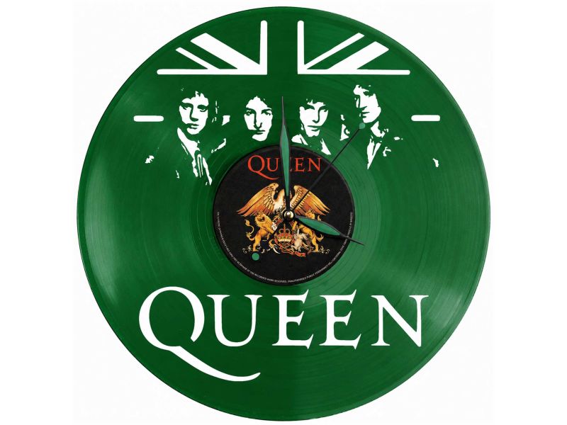 Queen Winyl Zegar Ścienny Płyta Winylowa Unikalna Dekoracja Dla Fanów Muzyki Rockowej I Popkultury EVEVO Z0007