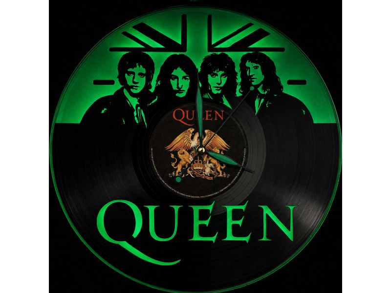 Queen Winyl Zegar Ścienny Płyta Winylowa Unikalna Dekoracja Dla Fanów Muzyki Rockowej I Popkultury EVEVO Z0007