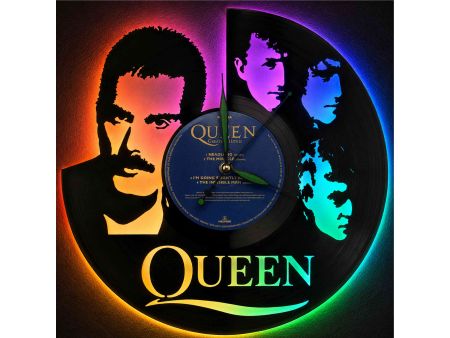 Queen Płyta Winylowa Zegar Ścienny Unikalna Dekoracja Dla Fanów Muzyki Rockowej I Popkultury EVEVO Z0010