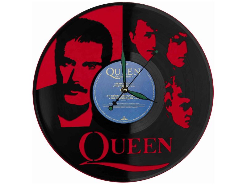 Queen Płyta Winylowa Zegar Ścienny Unikalna Dekoracja Dla Fanów Muzyki Rockowej I Popkultury EVEVO Z0010