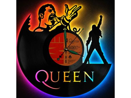 Queen Winyl Zegar Ścienny Płyta Winylowa Unikalna Dekoracja Dla Fanów Muzyki Rockowej I Popkultury EVEVO Z0011