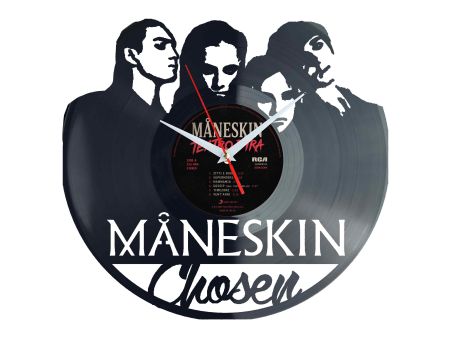 Maneskin Winyl Zegar Ścienny Płyta Winylowa Unikalna Dekoracja Dla Fanów Muzyki Prezent Upominek Gift EVEVO Z0012