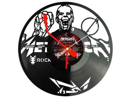 Rock Band M Zegar Ścienny Płyta Winylowa Nowoczesny Dekoracyjny Na Prezent Urodziny