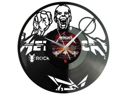 METALLICA WINYL ZEGAR ŚCIENNY PŁYTA WINYLOWA DEKORACYJNY NOWOCZESNY UPOMINEK DLA FANA WINYL NA PREZENT Z0015