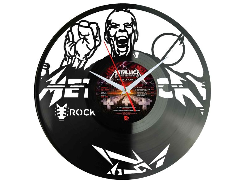 Rock Band M Zegar Ścienny Płyta Winylowa Nowoczesny Dekoracyjny Na Prezent Urodziny