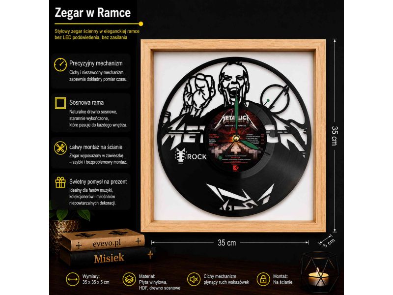 Rock Band M Zegar Ścienny Płyta Winylowa Nowoczesny Dekoracyjny Na Prezent Urodziny