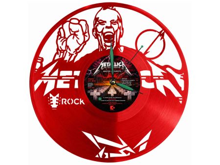 Rock Band M Zegar Ścienny Płyta Winylowa Nowoczesny Dekoracyjny Na Prezent Urodziny