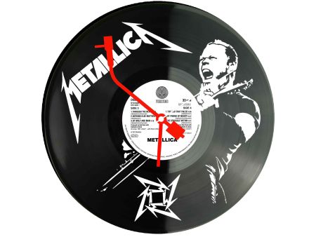 METALLICA WINYL ZEGAR ŚCIENNY PŁYTA WINYLOWA PREZENT UPOMINEK URODZINY DLA NIEJ DLA NIEGO EVEVO EVEVO.PL Z0016