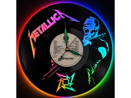 METALLICA WINYL ZEGAR ŚCIENNY PŁYTA WINYLOWA PREZENT UPOMINEK URODZINY DLA NIEJ DLA NIEGO EVEVO EVEVO.PL Z0016