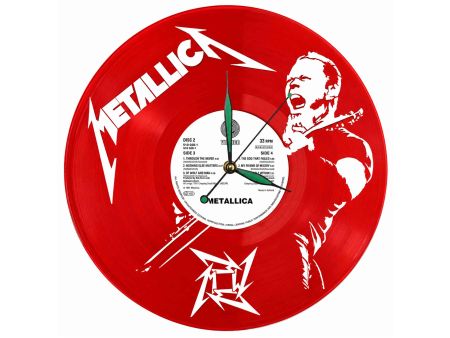 METALLICA WINYL ZEGAR ŚCIENNY PŁYTA WINYLOWA PREZENT UPOMINEK URODZINY DLA NIEJ DLA NIEGO EVEVO EVEVO.PL Z0016