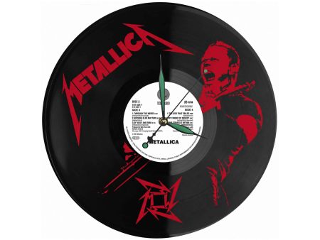 METALLICA WINYL ZEGAR ŚCIENNY PŁYTA WINYLOWA PREZENT UPOMINEK URODZINY DLA NIEJ DLA NIEGO EVEVO EVEVO.PL Z0016
