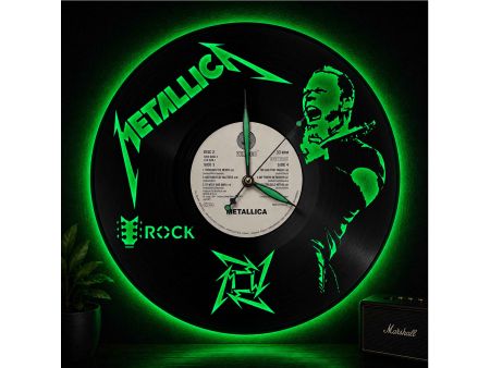 METALLICA WINYL ZEGAR ŚCIENNY PŁYTA WINYLOWA PREZENT UPOMINEK URODZINY DLA NIEJ DLA NIEGO EVEVO EVEVO.PL Z0016