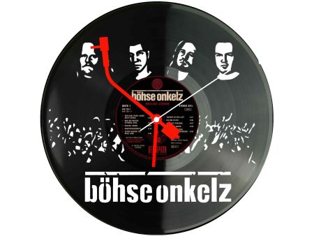 Böhse Onkelz Zegar Ścienny Płyta Winylowa Nowoczesny Dekoracyjny Na Prezent Urodziny